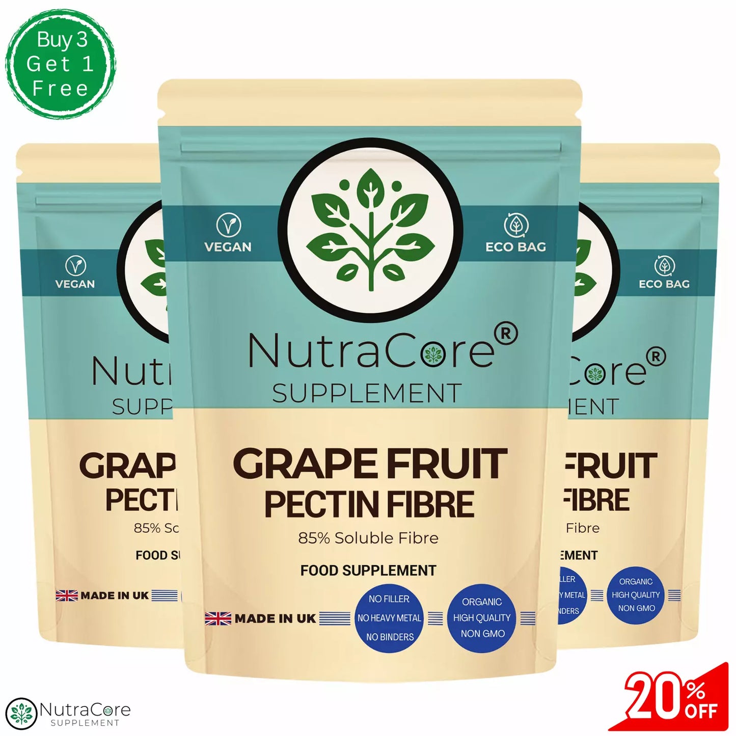 Grapefruit Pectin Fibre 600mg CAPS-(85% Soluble Fibre)-Constipation &Cholesterol
