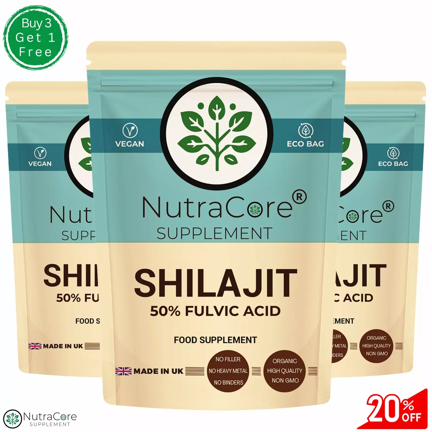 Himalayan Shilajit 500mg Capsule-100% Organic ( 50% Fulvic Acid) Best Shilajit