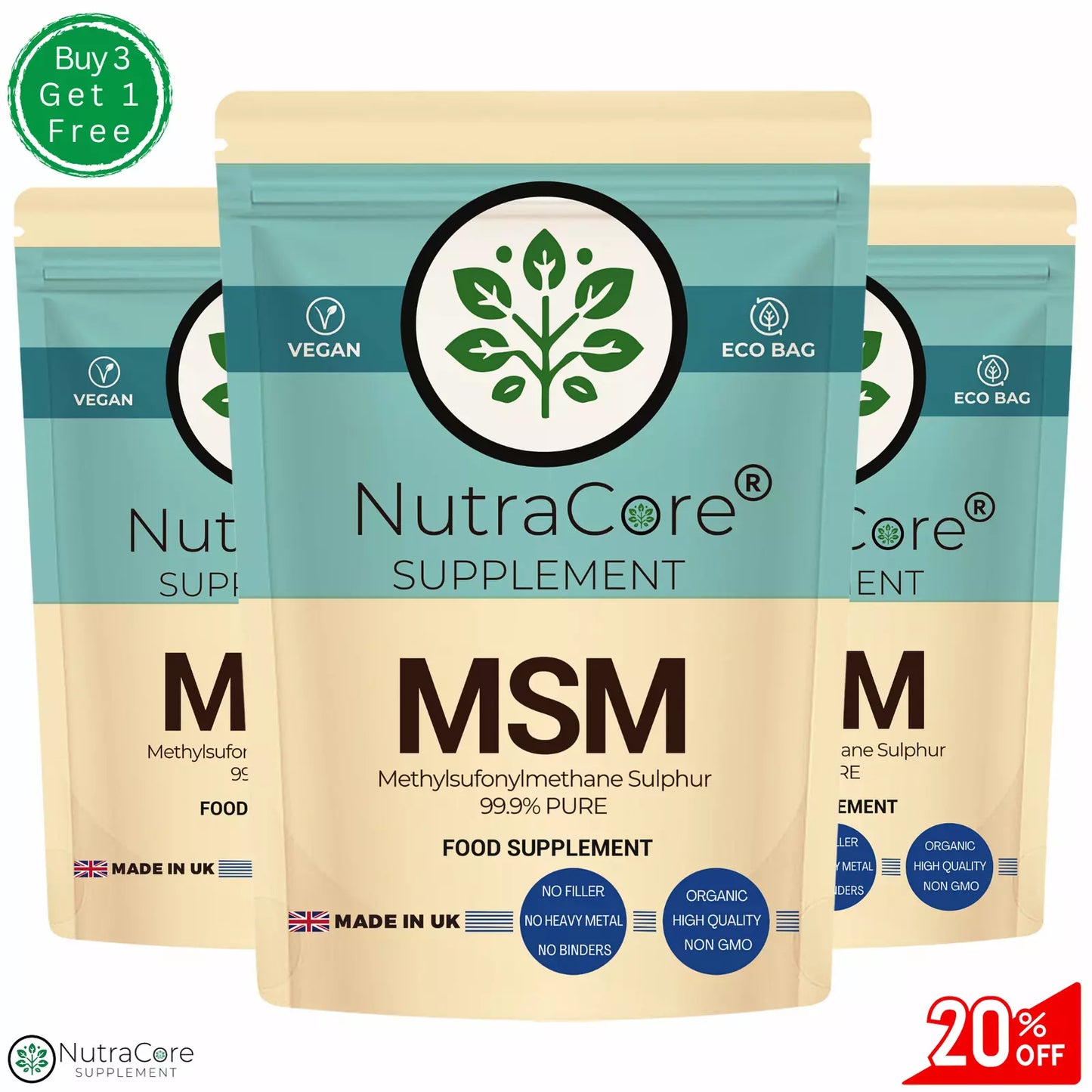 MSM Caps 700mg ( 99% Methylsufonylmethane Sulphur )-Joint Support & Bone Health