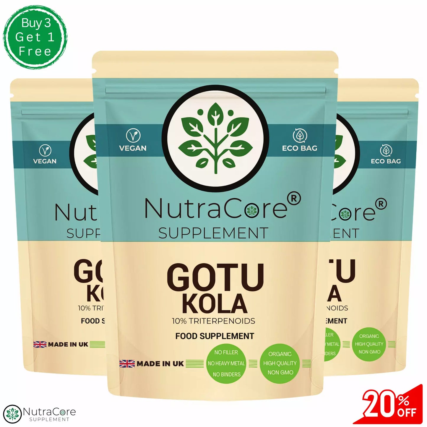 Gotu Kola Capsules 5000mg-( 10% Triterpenoids)-Brain, Cognition & Memory Support