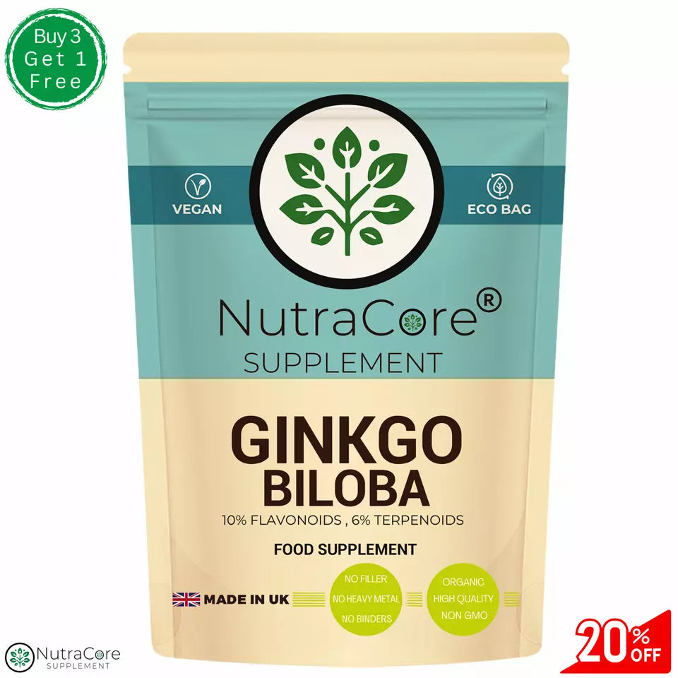 Ginkgo Biloba Capsules 5000mg (300mg Terpenoids)Vegan &Effective, Memory Support