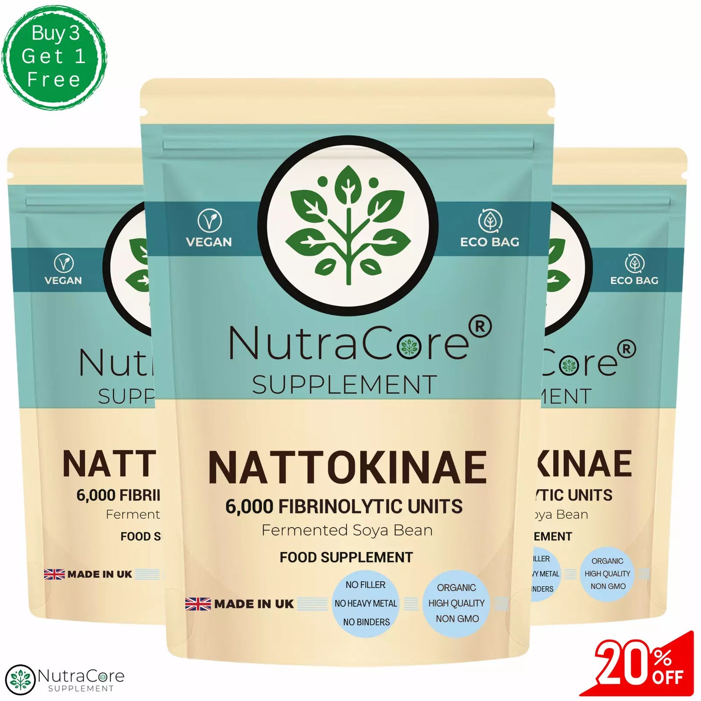 NATTOKINASE 6000FUs Capsules Support BLOOD Health & CIRCULATION, BLOOD PRESSURE
