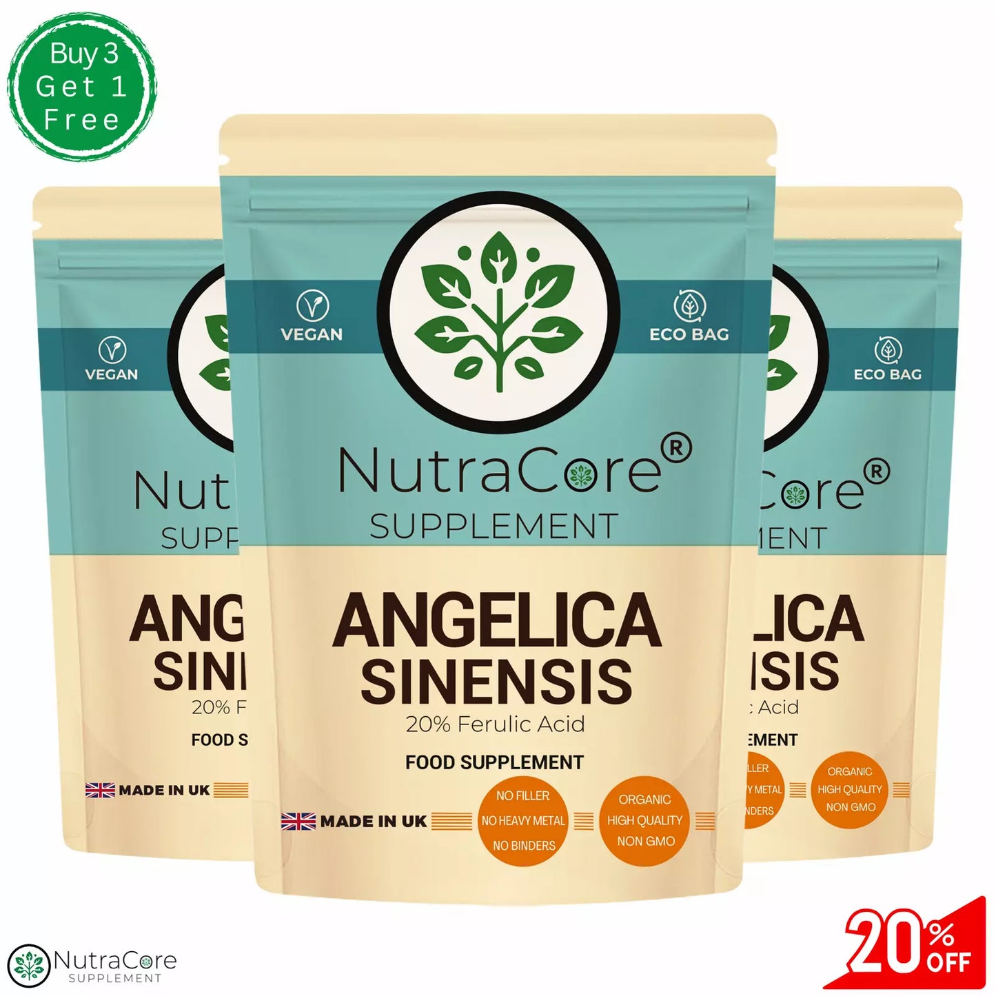 Angelica Sinensis 5000mg Capsule-( 100mg Ferulic)- PMS Relief, Estrogen Balance