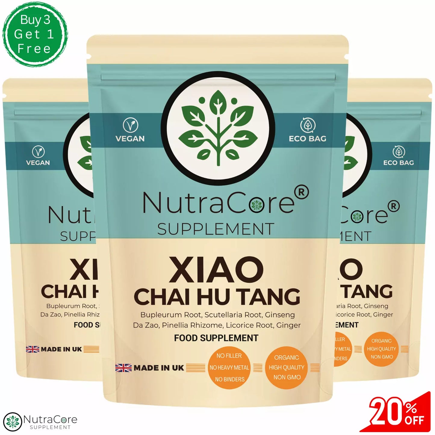 'Xiao Chai Hu Tang'' Capsules 5000mg -LIVER SUPPORT & ENERGY BOOSTER-Vegan Caps
