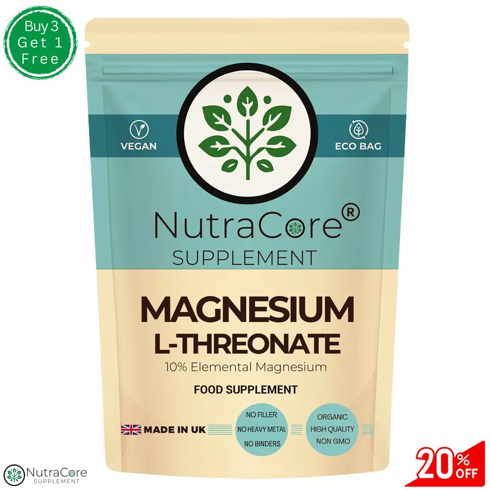 Magnesium L Threonate Capsules 550mg-Brain & Cognitive Support-Sleep &Stress Aid