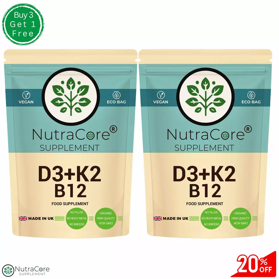 Vitamin D3 10000iu K2 MK7 Vitamin B12 10000mcg Best Natural Powder Vegan Vit D3