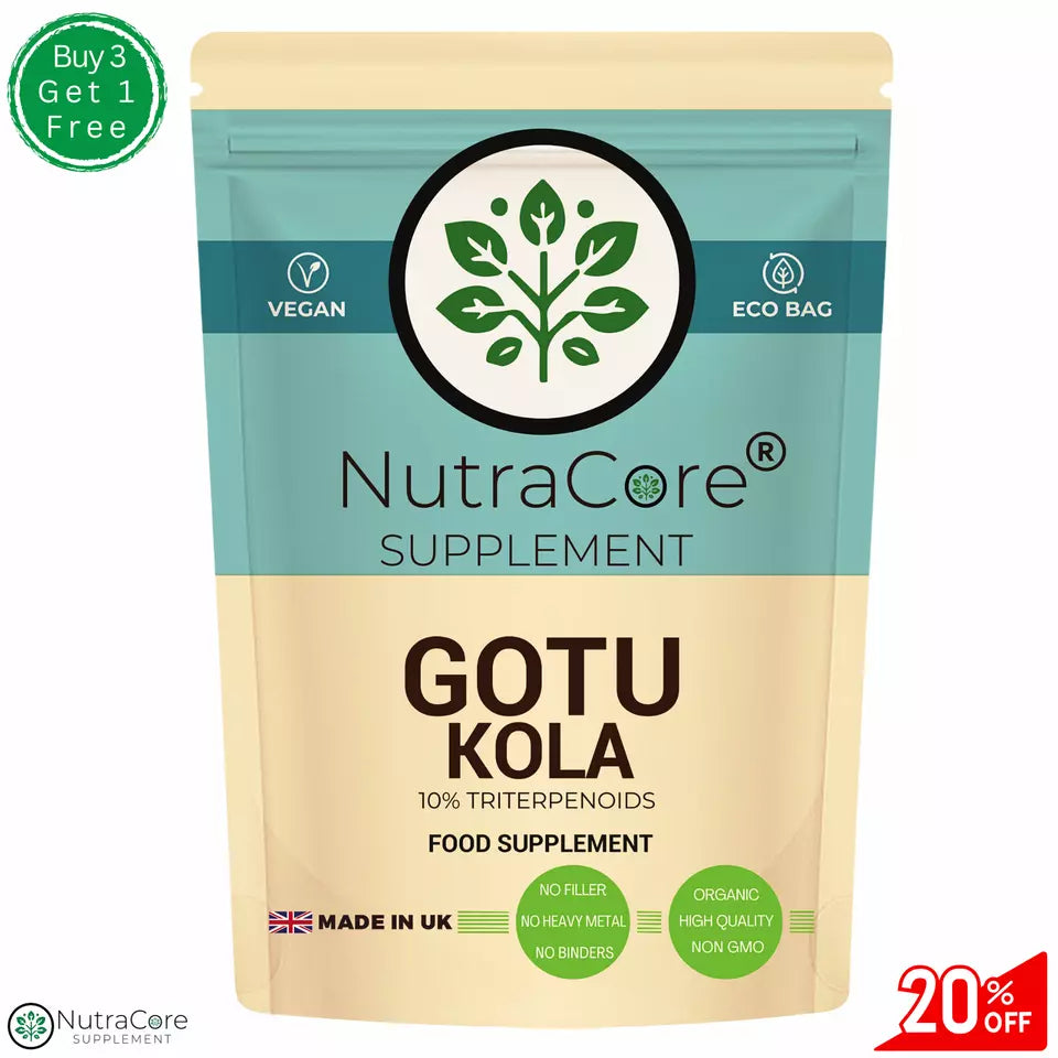 Gotu Kola Capsules 5000mg-( 10% Triterpenoids)-Brain, Cognition & Memory Support