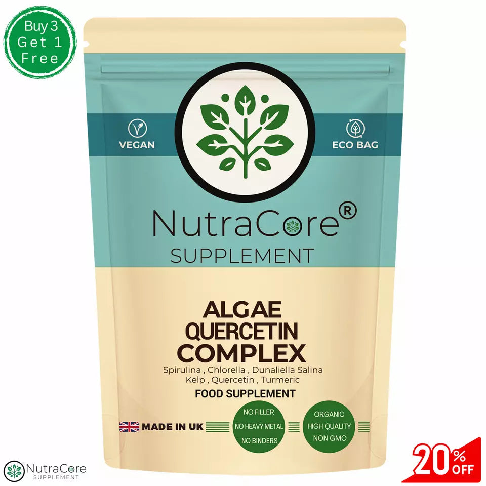 Algae Complex Capsules 800mg-(Quercetin +Turmeric)-Bodybuilding & Brain Support