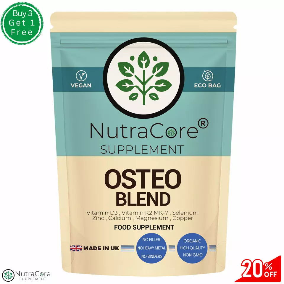 Osteo Blend Zinc+Calcium+Magnesium+Vitamin D3+Vitamin K2+MK-7+Selenium+Copper