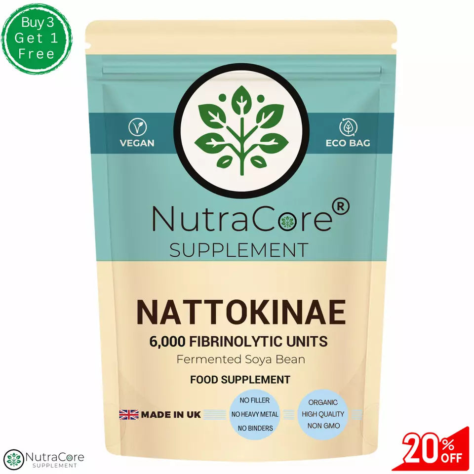 NATTOKINASE 6000FUs Capsules Support BLOOD Health & CIRCULATION, BLOOD PRESSURE