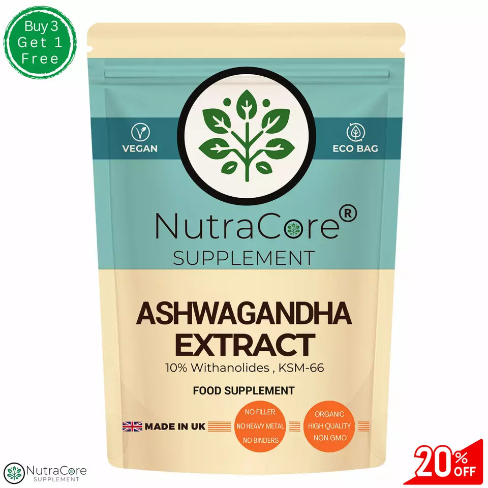 Ashwagandha Extract Capsules 5000mg (10% Withanolides , KSM-66)-VEGAN Capsule
