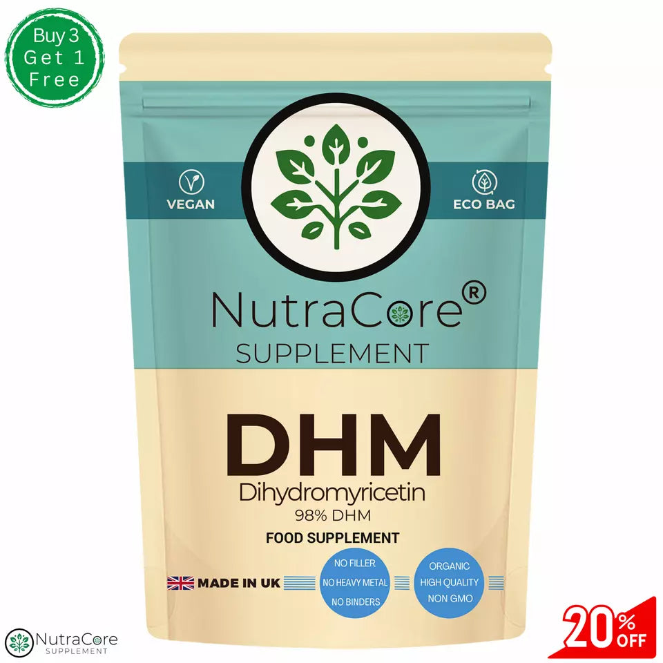 Dihydromyricetin (98%DHM) 600mg Capsules -(Pure Hovenia Dulcis)-Hangover Support