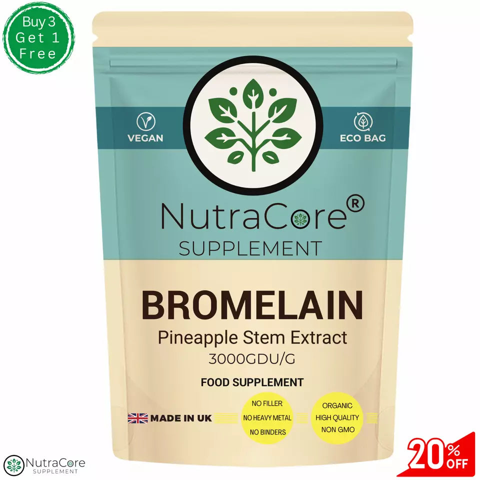 Bromelain Extract Capsule-High Strength - 550mg/Caps-Reducing Pain & Swelling