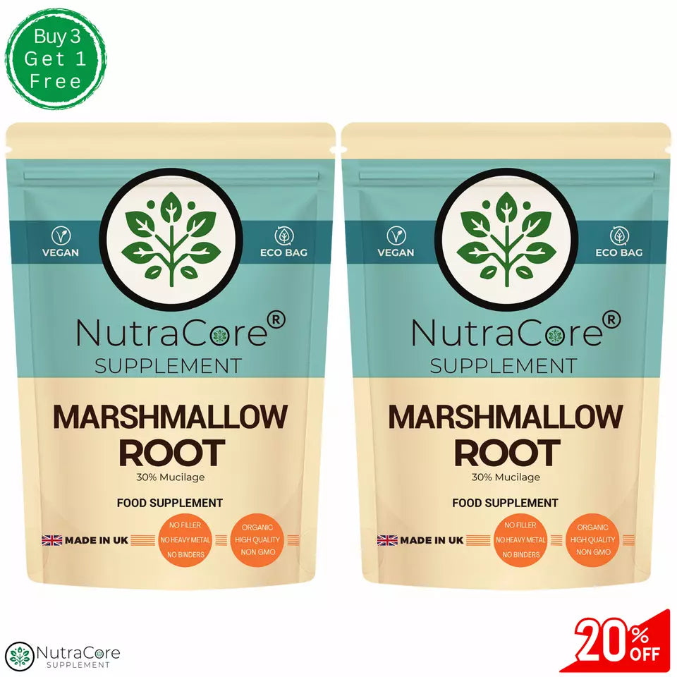 Marshmallow Root Capsules 5500mg(30% Mucilage)-Digestion & UTI Support-100%Vegan
