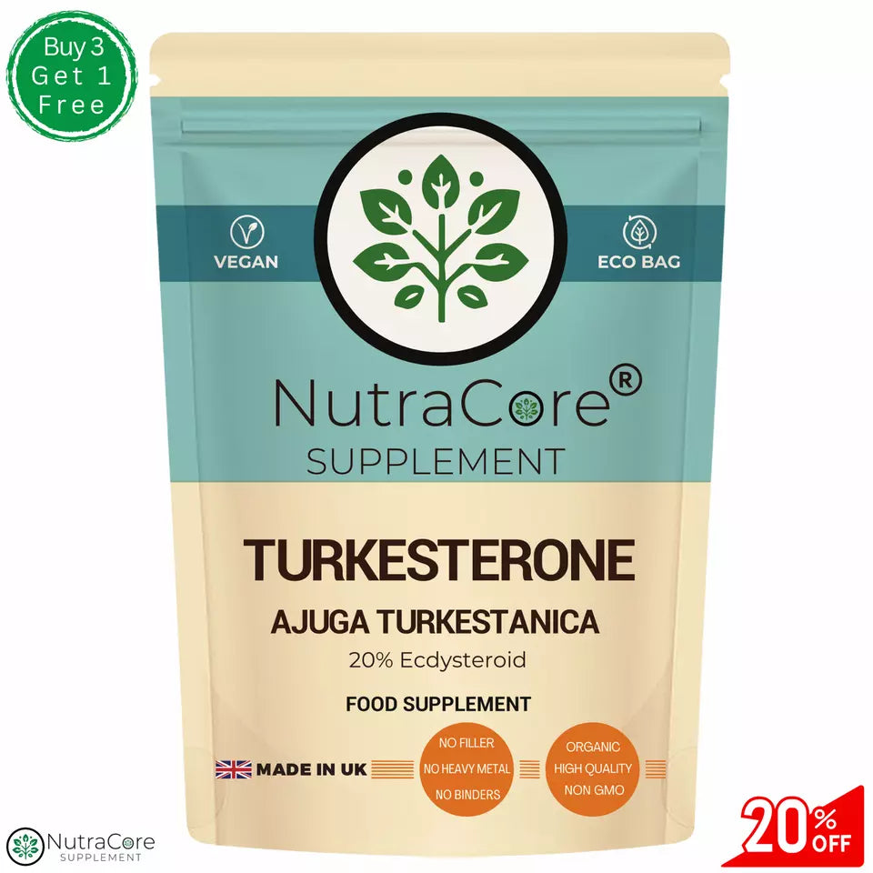 Turkesterone Caps 6000mg (20% Ecdysteroid)-Ajuga Turkestanica-Muscle Mass Growth