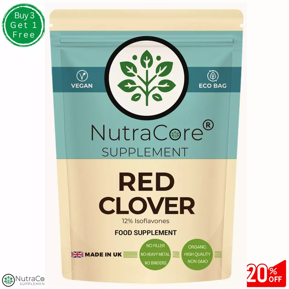 Red Clover Capsules 5000mg-(12% Isoflavones)-Cholesterol & Women Health-Vegan