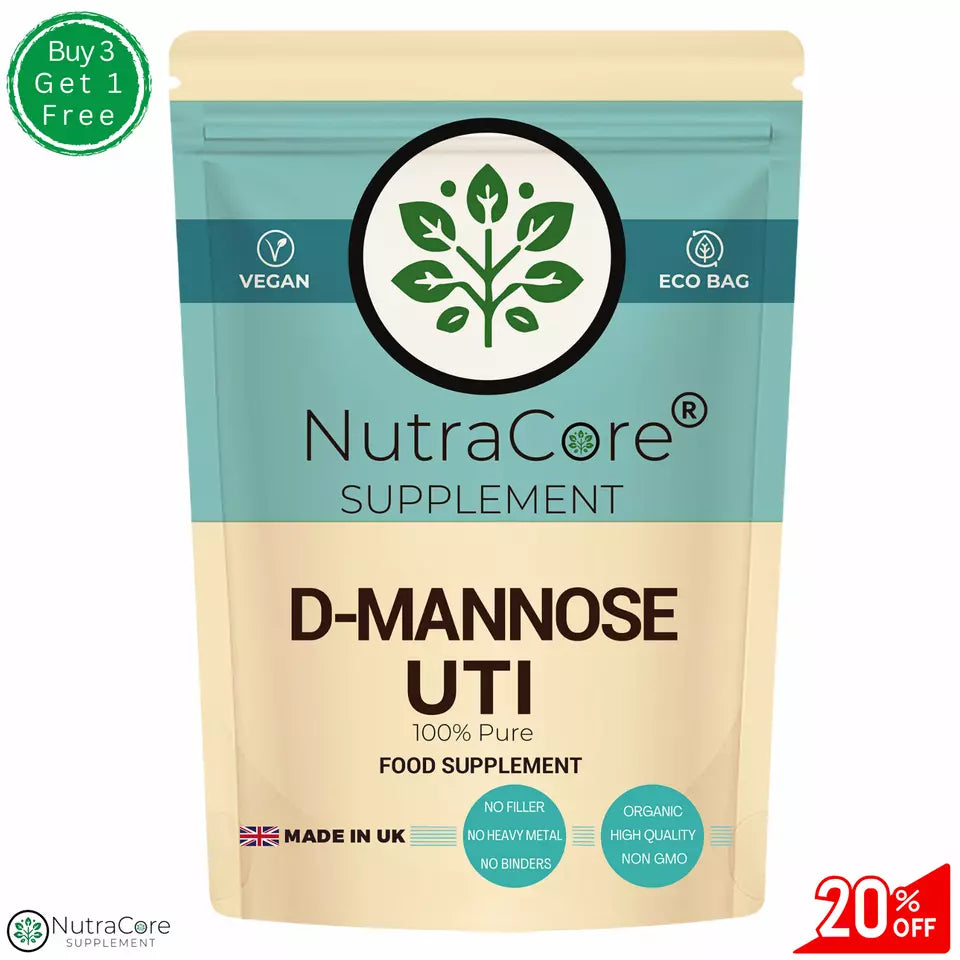 D-Mannose Caps 600mg-(99%)Healthy Urinary Tract-Cystitis Relief UTI&Liver Health