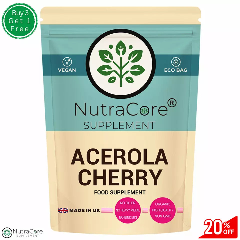 Acerola Cherry Capsules 6000mg ( 45% Vitamin C)-Immunity & Liver Support