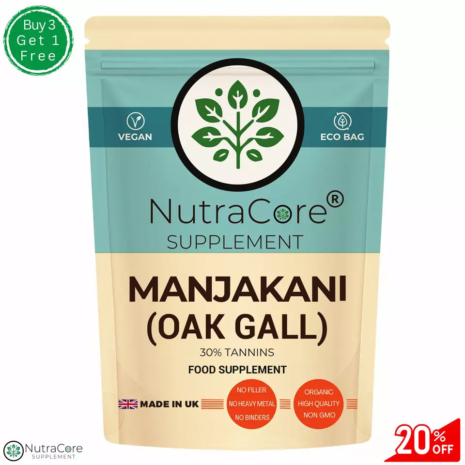 "Manjakani Oak Gall" Caps 5500mg-(30%Tannins)-Vaginal Tightening Tissue-Vegan