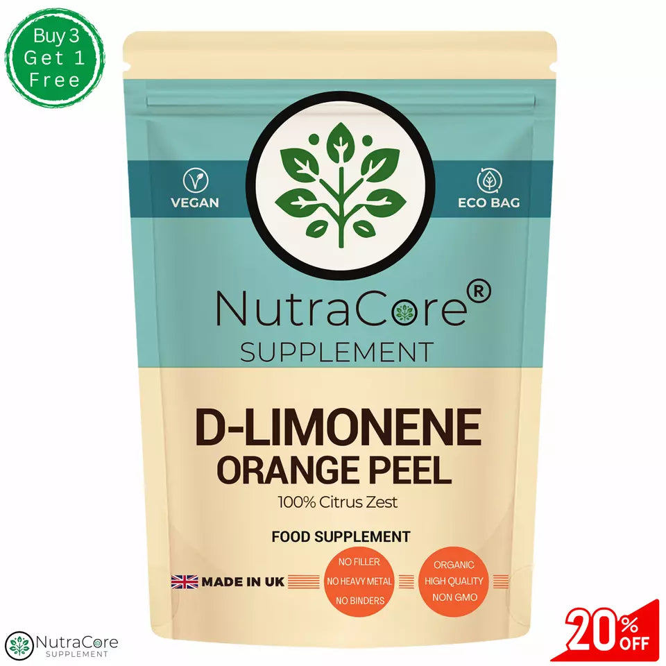D-Limonene Capsules 550mg-(100% Citrus Zest)-Cholesterol , 100% Natural &Vegan