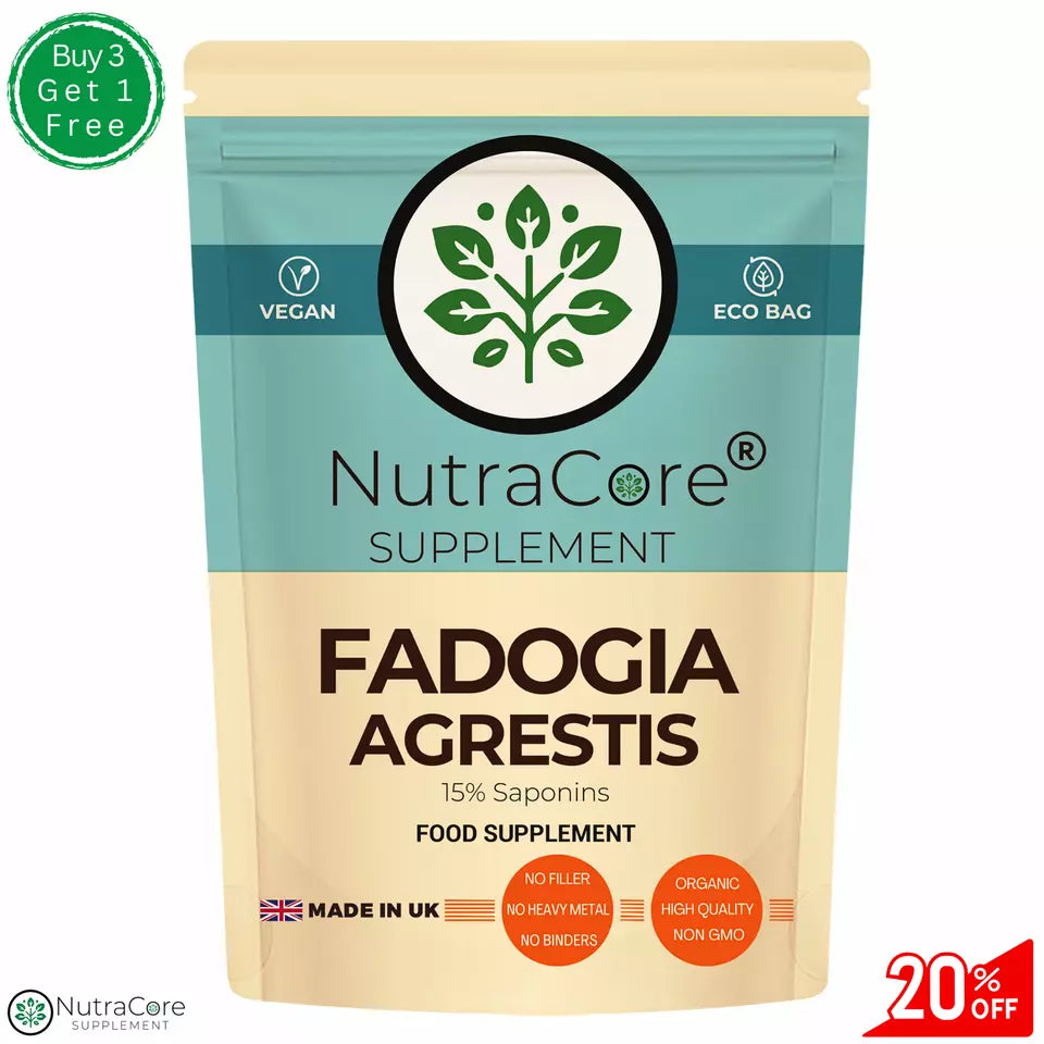 Fadogia Agrestis Capsules, 5500mg (15% Saponins) Natural Testosterone Booster