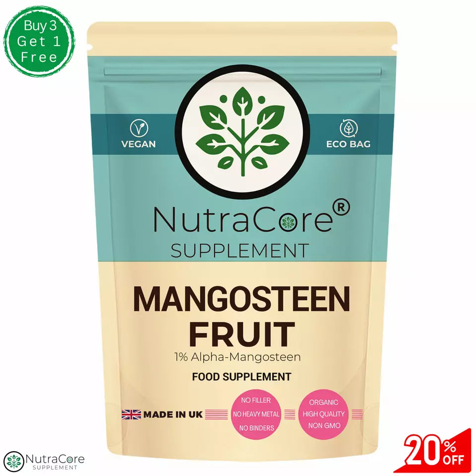 Mangosteen Fruit Capsules 550mg, (1%Alpha-Mangostin)Weight Control-100% Natural