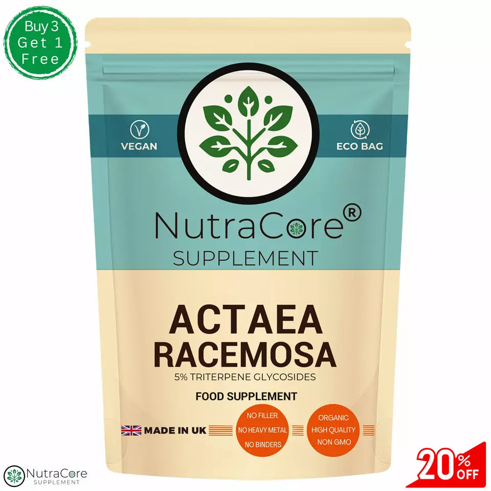 ACTAEA RACEMOSA 5000mg Capsules (5% TRITERPENE GLYCOSIDES )-vegan