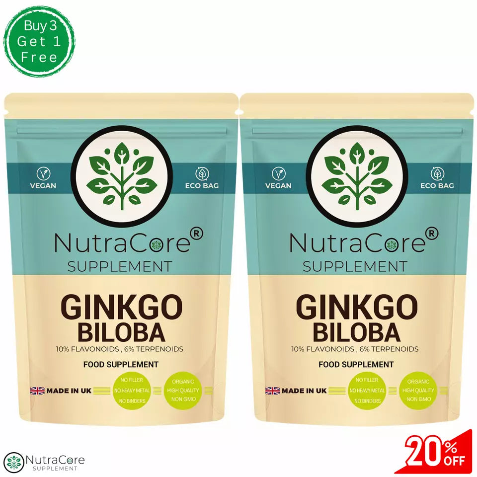 Ginkgo Biloba Capsules 5000mg (300mg Terpenoids)Vegan &Effective, Memory Support