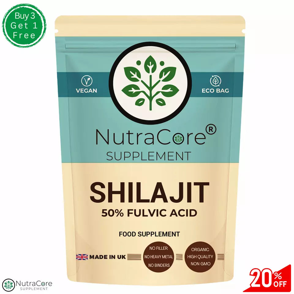 Himalayan Shilajit 500mg Capsule-100% Organic ( 50% Fulvic Acid) Best Shilajit
