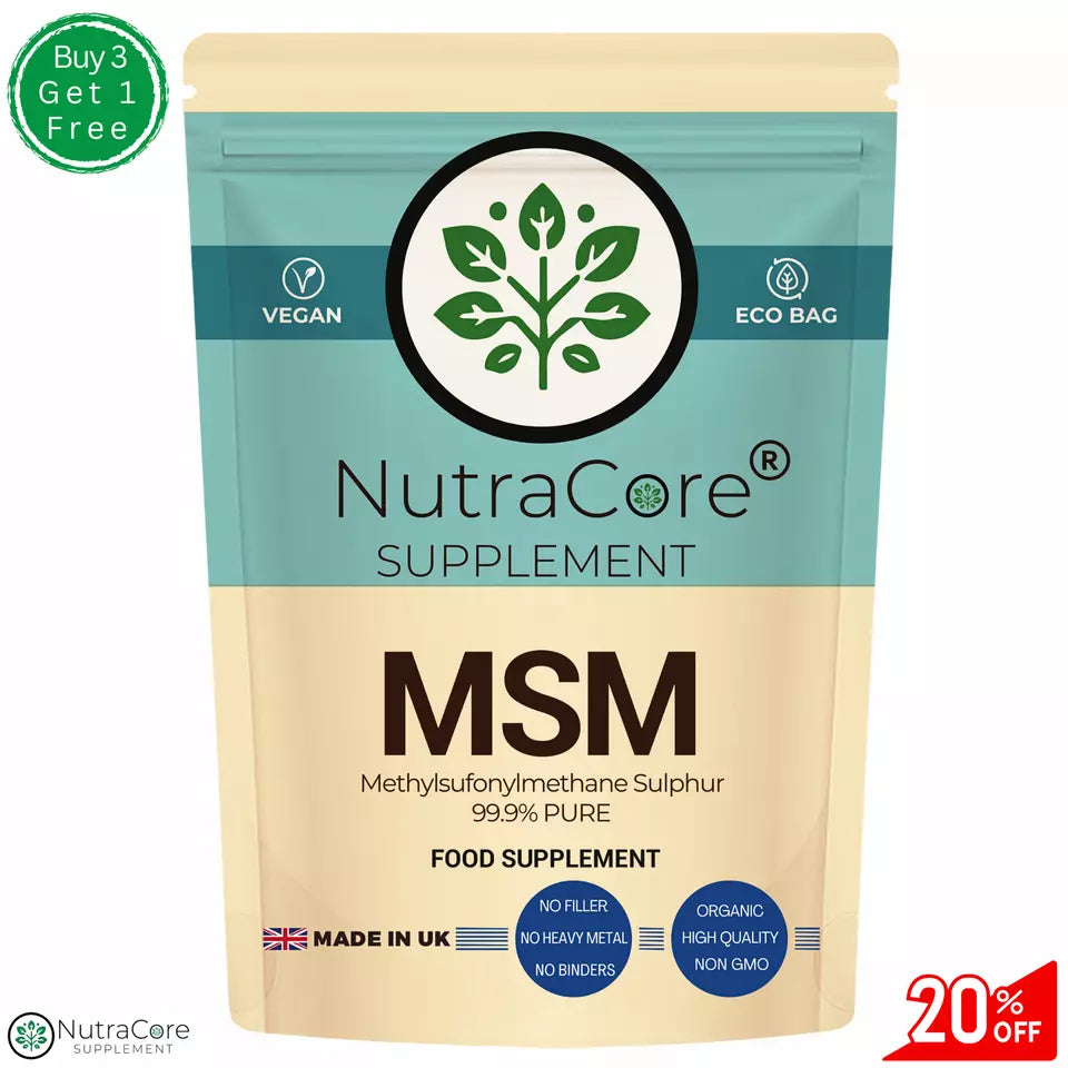 MSM Caps 700mg ( 99% Methylsufonylmethane Sulphur )-Joint Support & Bone Health