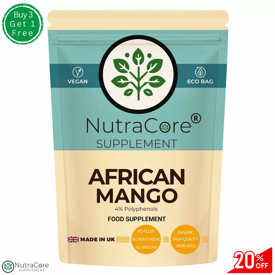 African Mango 5500mg Capsules-(4%Polyphenols)-Weight Loss &Fat Burner Diet-Vegan