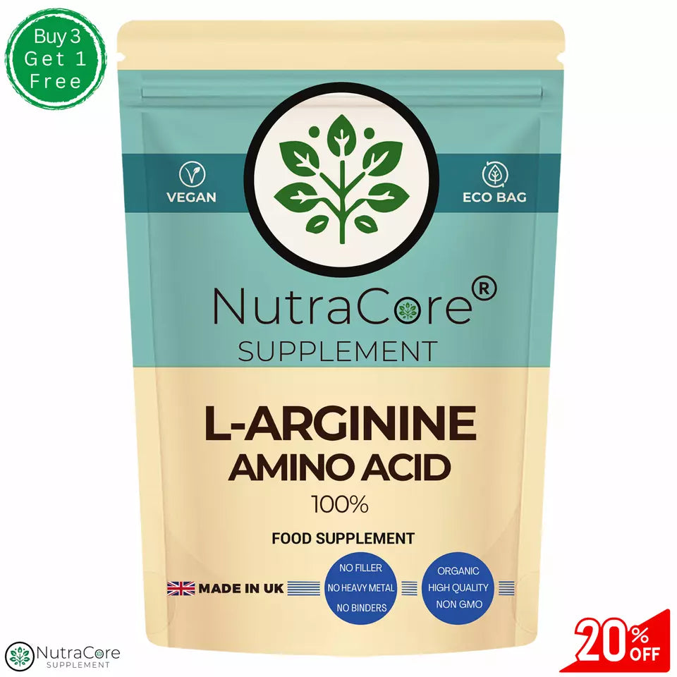 L-Arginine Capsules 600mg- Muscle Growth, Workout Muscle Support-Veg Caps