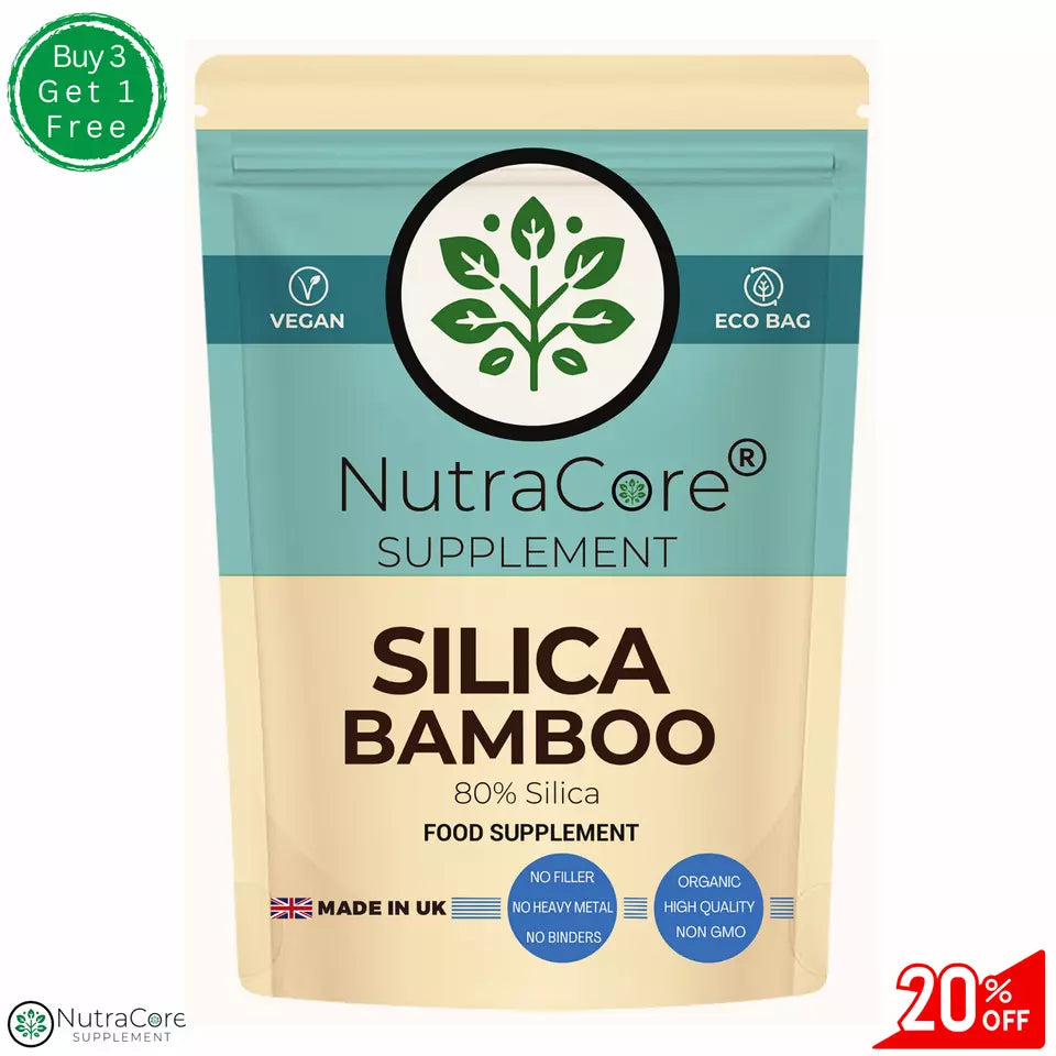 Bamboo Extract capsules 5000mg (80%Slica) Hair,Skin,Nails-Silica High Strength