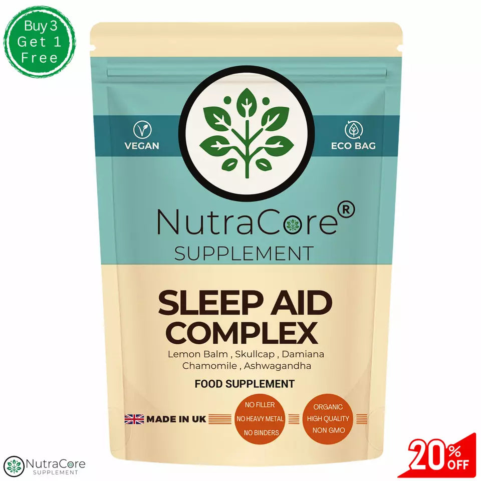 SLEEP AID COMPLEX Capsule-6000mg-Lemon Balm,Skullcap,Damiana,Chamomile,Ashwagand