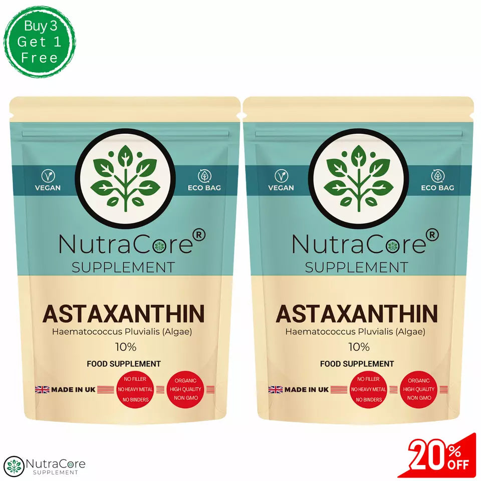 Astaxanthin Capsules 400mg -(40mg Haematococcus Pluvialis)-100%Natural Algae