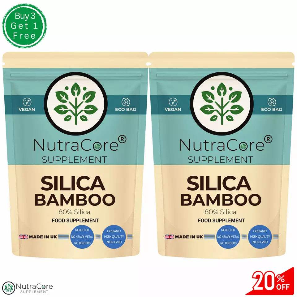 Bamboo Extract capsules 5000mg (80%Slica) Hair,Skin,Nails-Silica High Strength