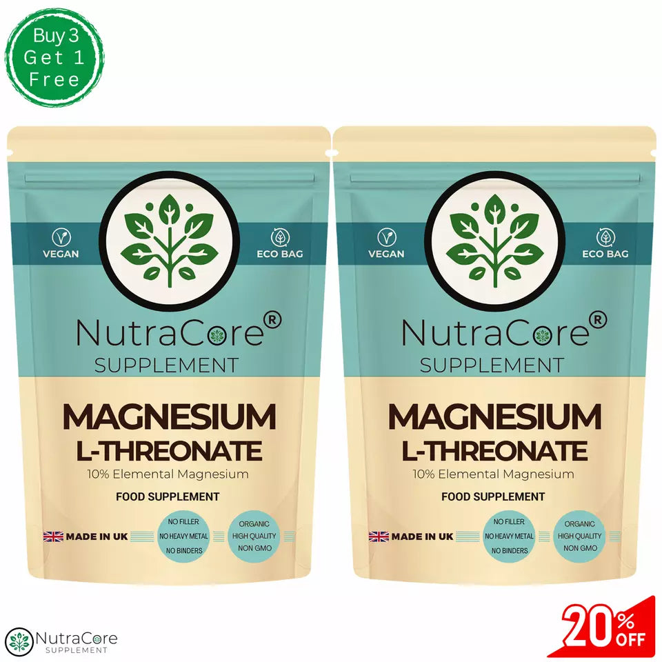 Magnesium L Threonate Capsules 550mg-Brain & Cognitive Support-Sleep &Stress Aid