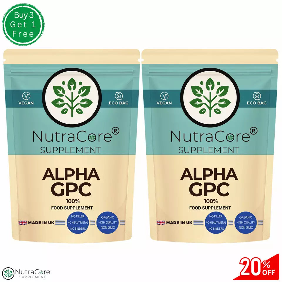 Alpha 100% GPC 500mg Capsules-Effective &Veg Caps -Cognitive & Athletes Support