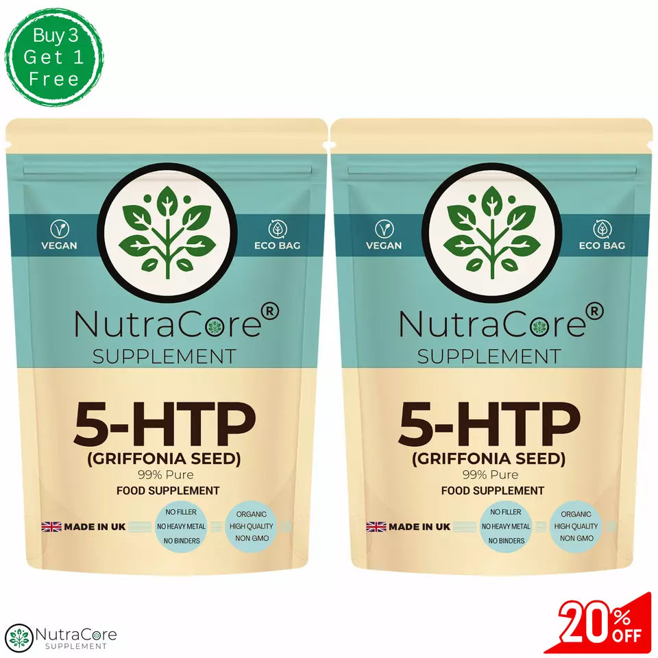 5HTP 600mg Capsules High Strength Griffonia Seed- Mood, Serotonin, Sleep, Stress