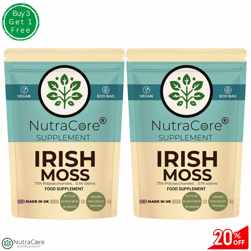 Irish Moss Caps 5500mg ( 75% Polysaccharides, 0.1% Iodine )-100% Natural Vegan