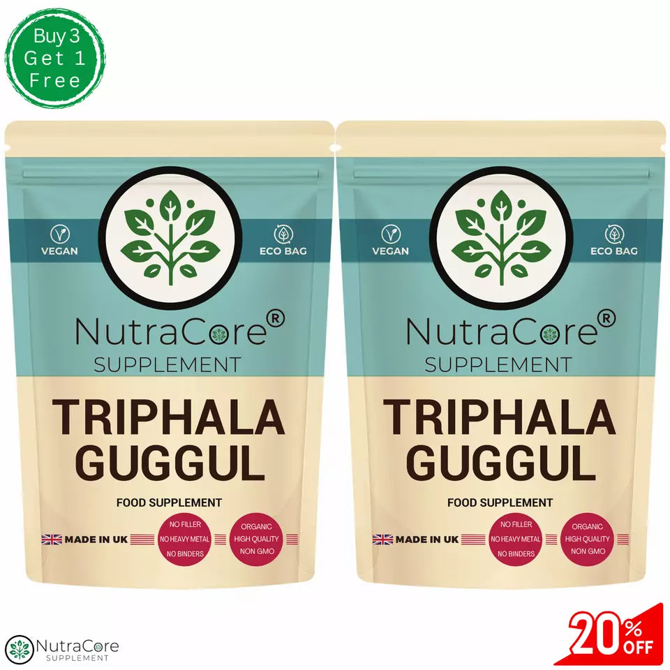'Triphala+Guggul'' Caps 5500mg-Weight Control & Cholesterol-100%Natural & Vegan