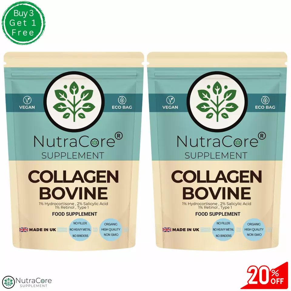 Collagen Bovine Capsule 550mg-(2%Salicylic Acid)-Gut ,Hair, Nails, Skin Health