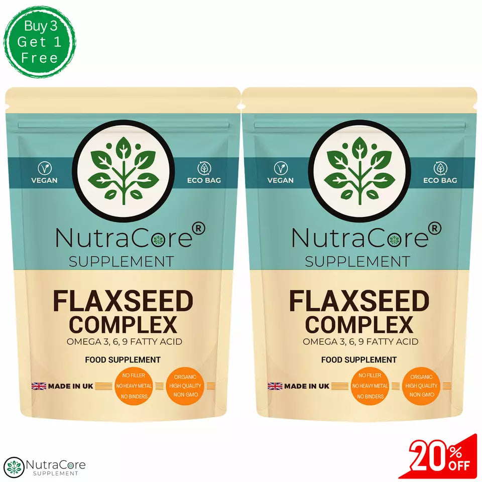 Flaxseed Oil 1000mg Capsules Omega 3 6 9 Fatty Acid help Heart Health, Flax Seed