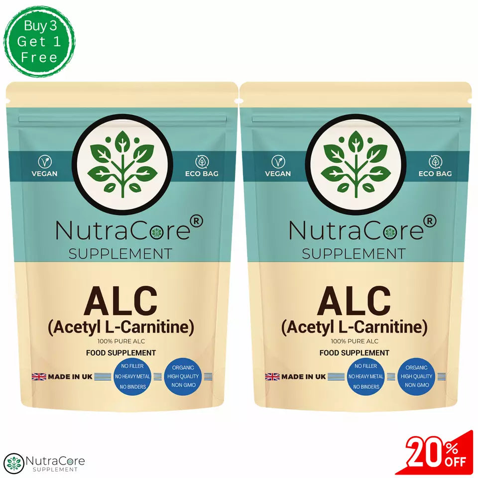 Acetyl L-Carnitine, 600mg Capsules-ALC Guaranteed 100% Pure-Weight Management