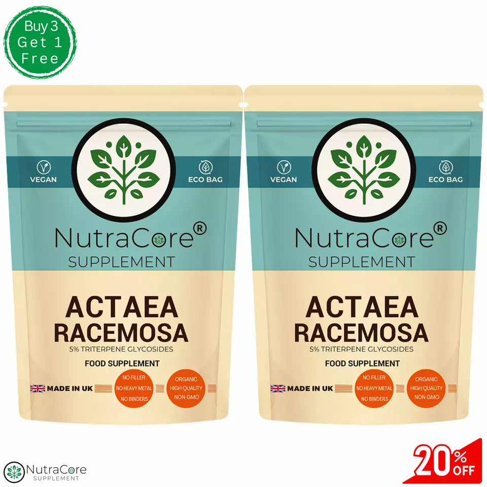 ACTAEA RACEMOSA 5000mg Capsules (5% TRITERPENE GLYCOSIDES )-vegan
