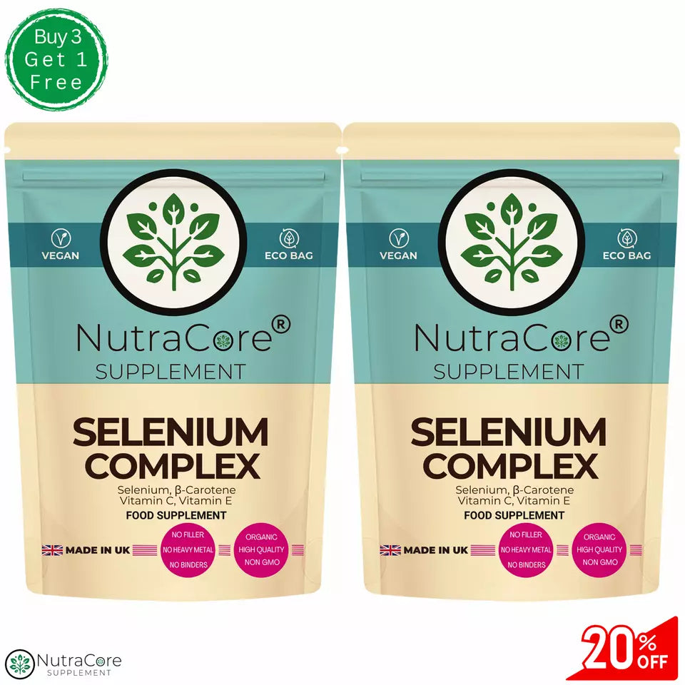 Selenium Complex 500mg Caps-High Strength Vitamins -Skin & Hair Supplement Vegan