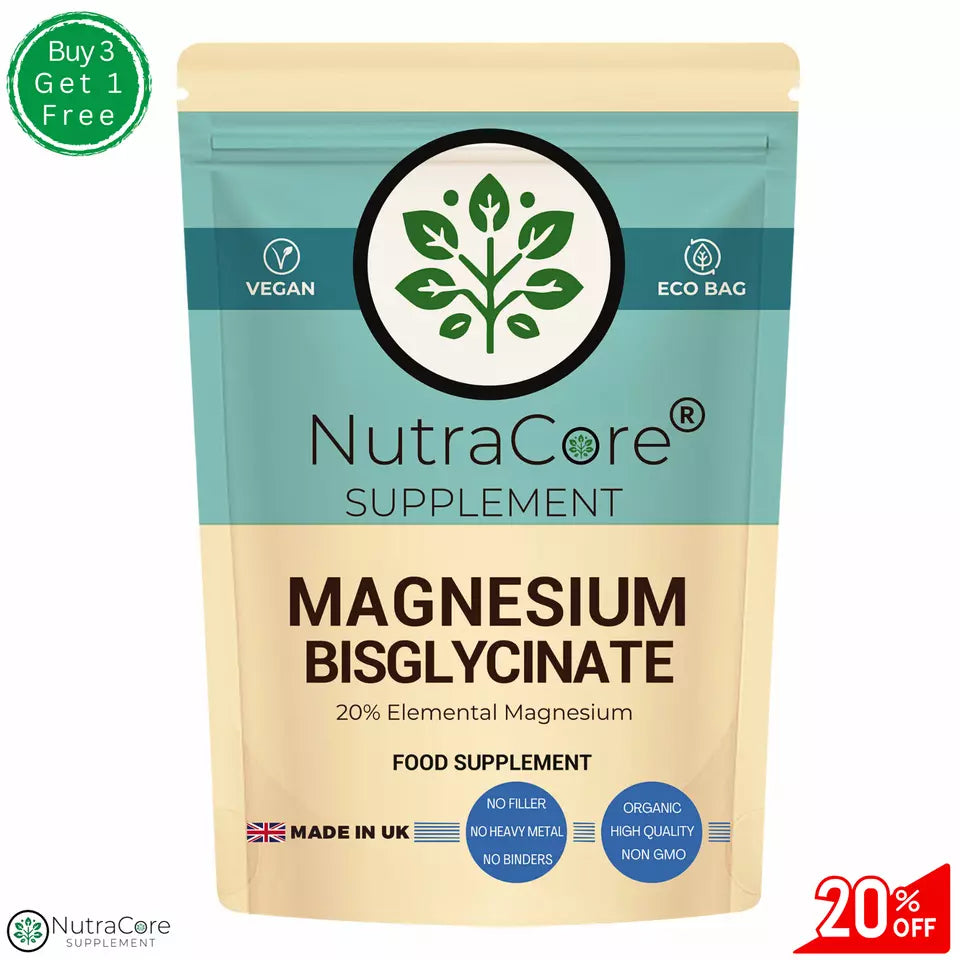 Magnesium Bisglycinate Capsules 700mg (140 mg of Elemental Magnesium)-100% Vegan