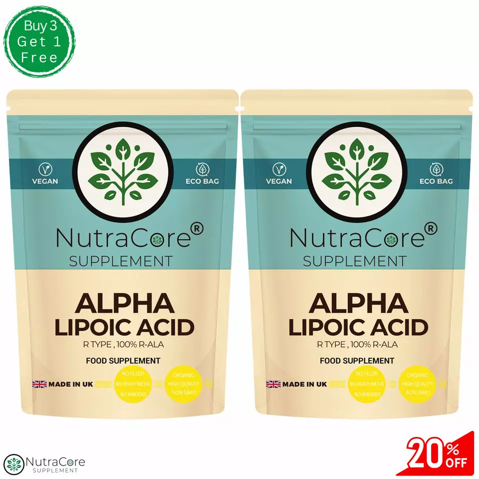 Alpha Lipoic Acid 550mg Capsules 99% ALA Strongest, Antioxidant, 100% Natural