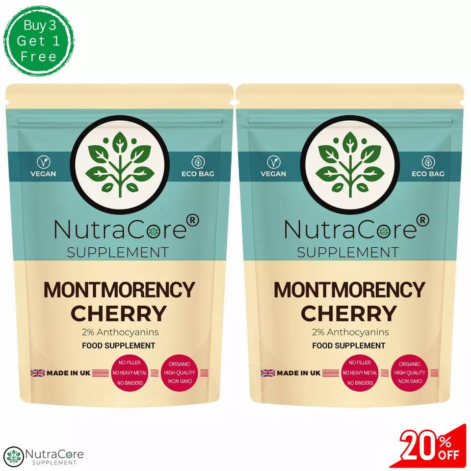 Montmorency Tart Cherry Capsule-5000mg-(2%Anthocyanins)-Muscle, Sport &Sleep Aid