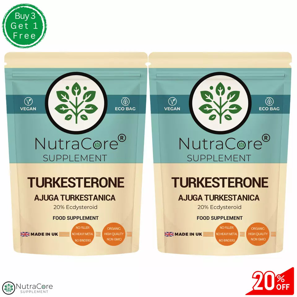 Turkesterone Caps 6000mg (20% Ecdysteroid)-Ajuga Turkestanica-Muscle Mass Growth